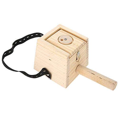 Moxibustion Box, Adjustable Temperature Thickened Moxibustion Box, Single Hole Moxa Box Moxa Burner, with Wooden Handle and Strap, for Holding Different Sizes Moxa Rolls.
