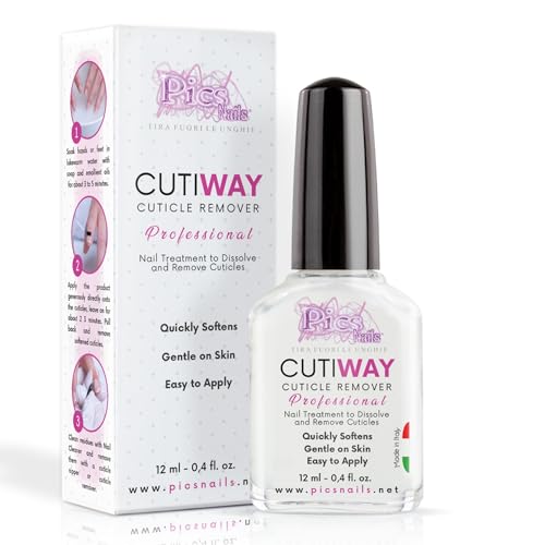 Cutiway - Removedor de cutículas de manos y pies profesional perfumado 12 ml - Cuticle Remover eficaz - Solución Eliminador suave para uñas saludables y hermosas - Corta para Quitar de Cuticulas