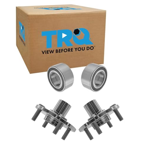 TRQ 2 Piece Front Wheel Bearing & Hub Kit Set Compatible with 2004-2006 Scion xA xB 2000-2005 Toyota Echo