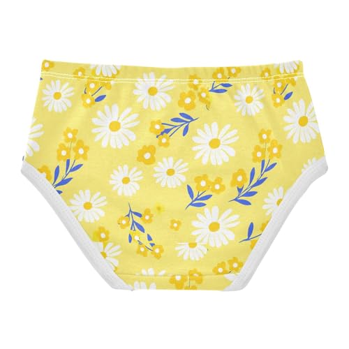 Summer Flowers Floral Yellow Toddler Girls's Underwear 2T 23022172