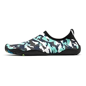 WHSS strandschoenen Camouflage Grijs gestreepte Duiken Schoenen Snorkelen Schoenen sneldrogende Water Flow Schoenen Outdoor Beach Schoenen Mannen en Vrouwen Zwemmen Schoenen Multi-size
