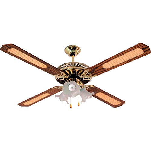 Ventilador de techo 52 con lámpara de tres bombillas