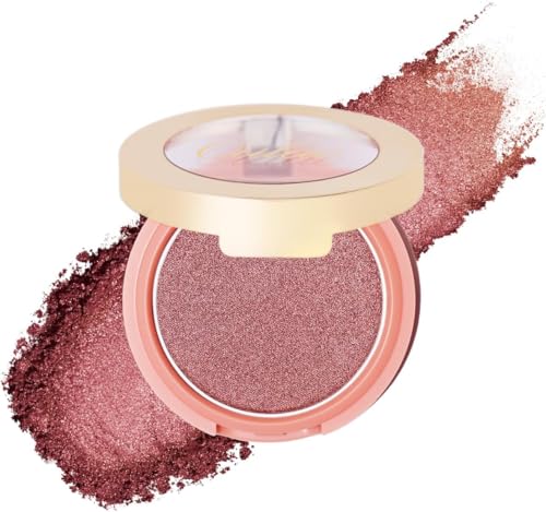 Oulac Fard Illuminante Blush, Blush Polvere Make up Viso, Lunga durata Lunga Durata Resistente ad Acqua e Sudore, Formula Vegana e Cruelty-free, Colore: F01 Love Attraction