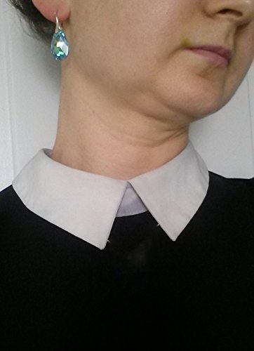 Orecchini da donna a goccia, color blu