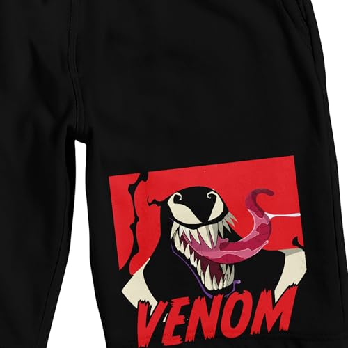 Marvel Universe Publishing Art Venom Men's Black Sleep Pajama Shorts2