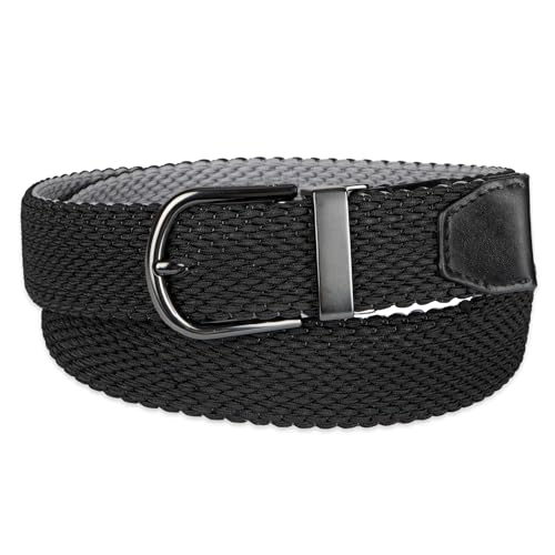 Image of Cole Haan Men's Reversible Stretch Web Belt, Fully Adjustable 2‑in‑1 Casual Style
