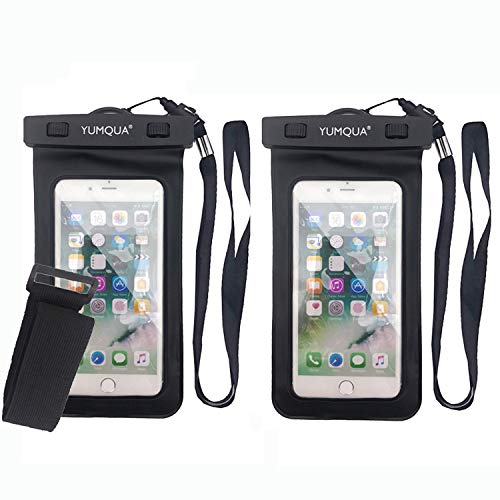 YUMQUA Universal Floating Waterproof Case with Armband,Waterproof Dry Bag Cell Phone Pouch
