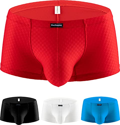 Men's Sport Boxer Briefs Soft Breathable Comfortable Underpants Wicking Odor Resistant Perfect for Swimming