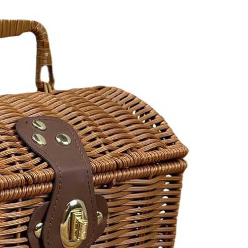 Panier de pique-nique portable, conteneur rustique pour style ferme - 7
