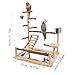 Parrot Play Stand, Bird Playground, Natural Wood Parrot Stand with Feeder Cup Bird Perch Stand Play Gym Budgie Toys Parrot Perch for Cockatiel Lovebirds Budgies