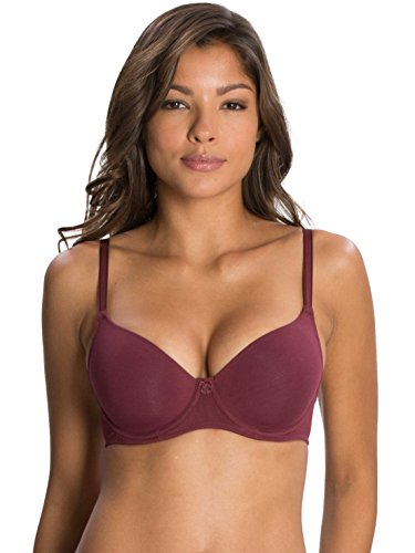Image of Jockey 1245 Women Under-Wired Padded Super Combed Cotton Elastane Stretch Medium Coverage T-Shirt Bra with Detachable Straps