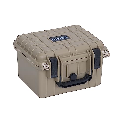 Image of MEIJIA Portable All Weather IP67 Waterproof Camera Case,hard case with Customizable Fit Foam,Fit Use of Drones,Camera,Equipments,10.62 x9.68x6.87inches(Desert Tan)