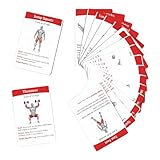 Mazzo di carte per esercizi - Carte fitness portatili, Guida all'allenamento per allenamenti quotidiani, Tracker di qualità premium, Strumento per palestra a casa con istruzioni chiare, Set di routine