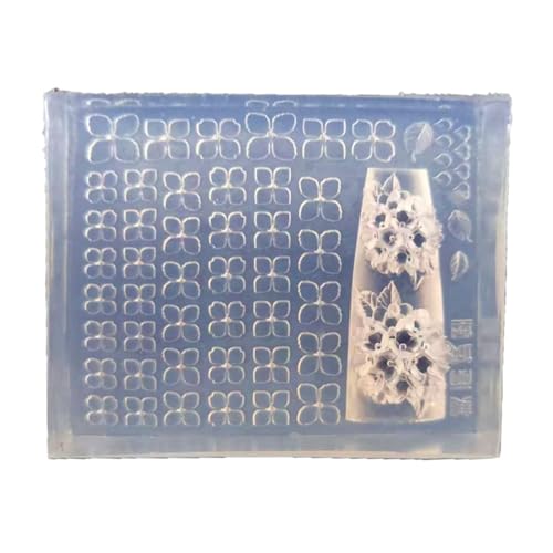 Bellissimo stampo in silicone per nail art, per manicure, accessorio professionale per chiodatura, design unico
