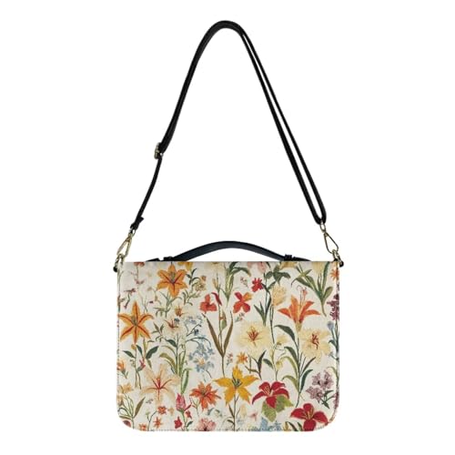 Bible Cover Case with Straps, Bible Carrying Case Bible Holder Scripture Carrying Case Fit for Most Standard Size Bibles