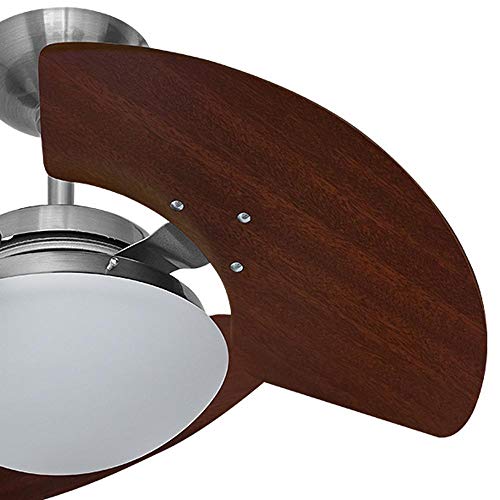 Ventilador Aventador Stilo 110/127V 3P, Tron, Tabaco/ Aço Escovado