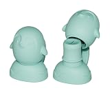 Quetschie - Set di 2 boccaglio con tappo di chiusura (2 pinguino)