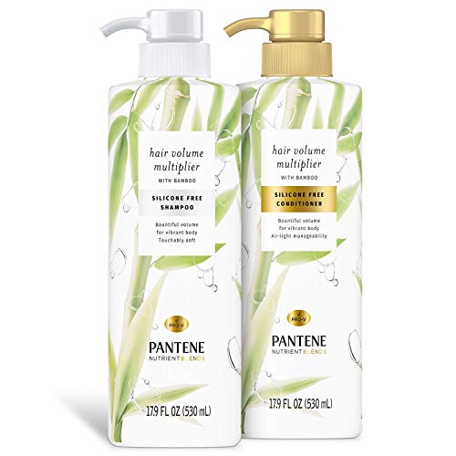 Pantene Nutrient Blends Hair Volume Multiplier with Bamboo, Dual Pack (17.9 fl. oz., ea.)