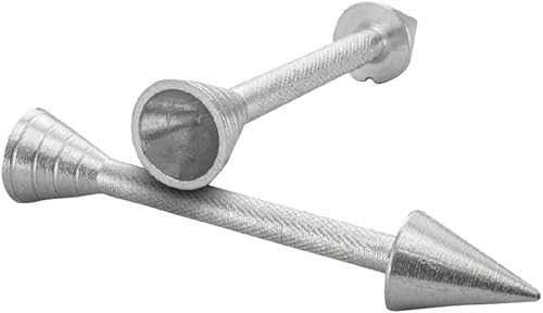 Kichvoe Decoración de pasteles de uñas, 2 piezas, soporte para cono de pastelería de aluminio, para decoración de tartas, tuberías de cono de