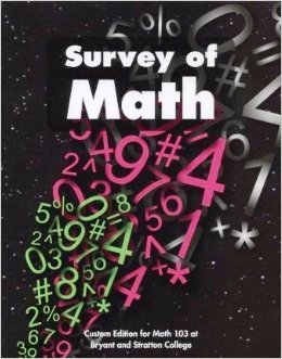Paperback Survey of Math Second Custom Edition for Math 103 Book
