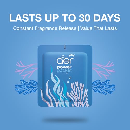 Godrej Aer Power Pocket Bathroom Fragrance - Sea Breeze