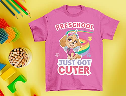 Tstars Paw Patrol Preschool Shirt for Girls Just Got Cuter Sky T-Shirt Pink 5T3