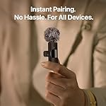 Mini Mic Pro Wireless Microphone for iPhone, iPad, Android, Lavalier Microphone for Video Recording - 2 Pack iPhone Mic Crystal Clear Recording with USB-C for Podcast, ASMR - Image 4