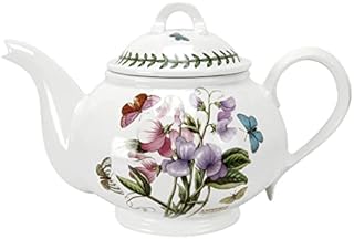Portmeirion 60750 Botanic Garden - 2pt Teapot (Romantic Shape), White