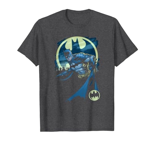 Batman Heed The Call Bat Logo T-Shirt, Men, Dark Heather Grey, 4X-Large