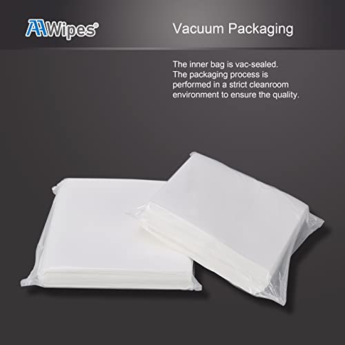 Cleanroom Wipes Nonwoven Wipers Cellulose/Polyester Blend (12\" x 12\" 300PCS) for Lab, Electronics, Pharmaceutical, Printing and Semiconductor Industries (NW06812-300)