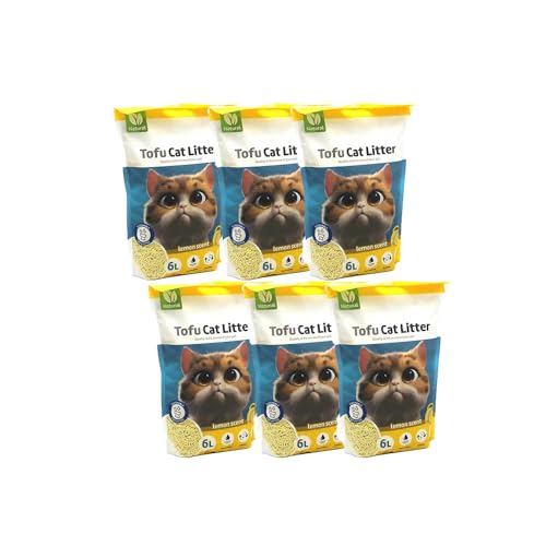 PLUS HOME Arena para Gato Eco-amigable Fragancia Suave químicos Innovación Natural Textura Ultrafina y Control de olores.Limon