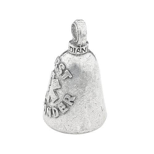 Image of Guardian Bell Good Luck Bell w /Keyring & Black Velvet Bag | Motorcycle Bell | Lead-Free Pewter | Made in USA