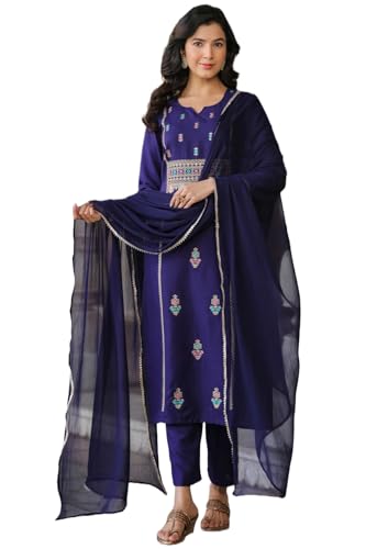 Kurta en coton mélangé violet parfait pour vos sorties décontractées et événements