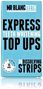 Mr Blanc Teeth â„¢ EXPRESS Teeth Whitening Strips - 2 Week Supply - Professional Teeth Whitening - Enamel Safe - Non Peroxide