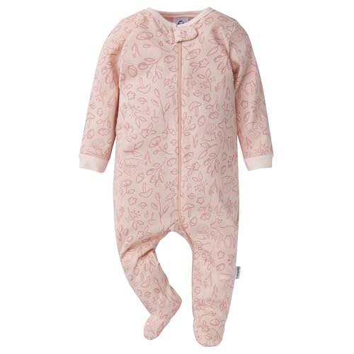Image of Gerber Baby Girls 4-Pack Sleep 'N Play Footie