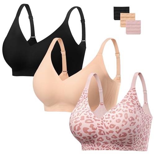 Image of habibee Jelly Bra for Women No Underwire Comfort Seamless Bras Push Up Wireless Bras Full Coverage Bralettes