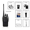 pxton Walkie Talkies Long Range for Adults with Earpieces,16 Channel Walky Talky Rechargeable Handheld Two Way Radios with Flashlight Li-ion Battery and Charger（4 Pack） #5