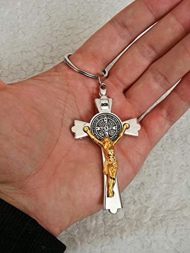 Eillwin Christian Crucifix Keyring Holy Cross & Religious Gift Perfect Quality Keychain for Faith & Protection