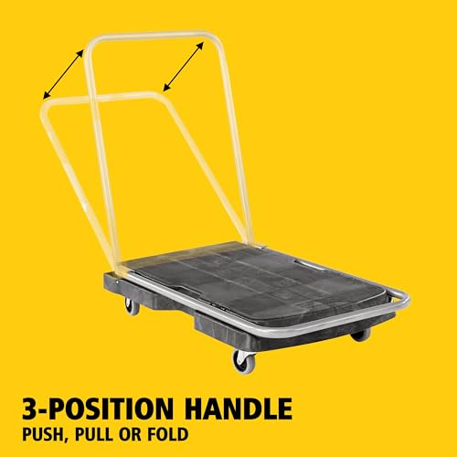 Rubbermaid Commercial Products Convertible Folding Utility Dolly/Cart/Platform Truck with wheels, 250 lbs Capacity, for Moving/Warehouse/Office by Rubbermaid Commercial Products - Image 5