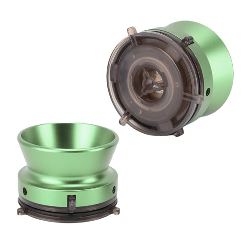Adaptateurs de Moyeu NAB 1 Paire, Ouvreur D'aluminium Poli de 1/4 Pouce avec Verrouillage, Ouvreur de 10 Pouces Dispositif de Chargement Universel pour Studer pour Akai, (GREEN)