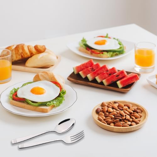 Cuillères à dessert en acier inoxydable lot de 6 couverts de table