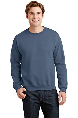 Image of Gildan Fleece Crewneck Sweatshirt, Style G18000, Multipack, Indigo (1-pack), Large