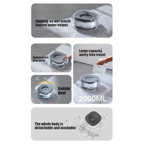 Gamelle d'eau anti-déversement pour chien et chat de taille moyenne