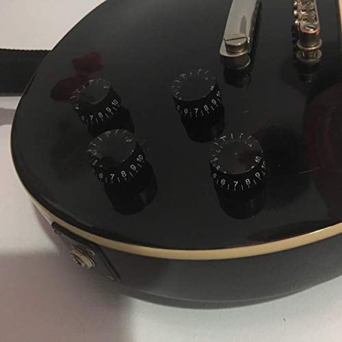Pscco 2Pcs Black Guitar Knobs Speed Control Volume Tone Knob For Electric Guitar Replacement Parts #TOP3