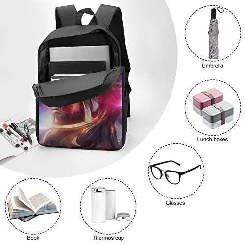 Sac à dos d'école Gorilla Classic unisexe 17 pouces avec imprimé 3D - 6