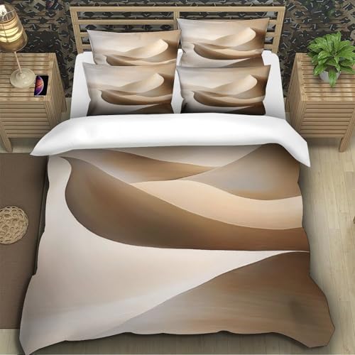 Parure de lit microfibre résistante housse de couette imprimé 3D 1P - 5
