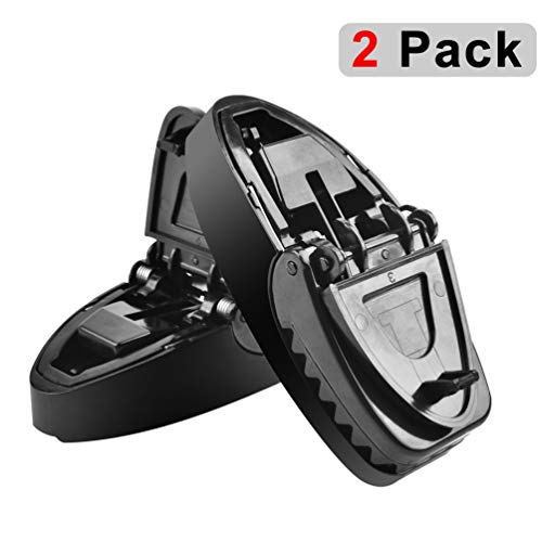 Preisvergleich Produktbild Mausefalle,Mausefallen Schlagfalle Rattenfalle 2 Stück Kunststoff Wiederverwendbar Profi Nagetierbekämpfung Effektive Mausfänger Köder Abwaschbar Humane Mäusemörder In Haus und Garten Mäusefalle