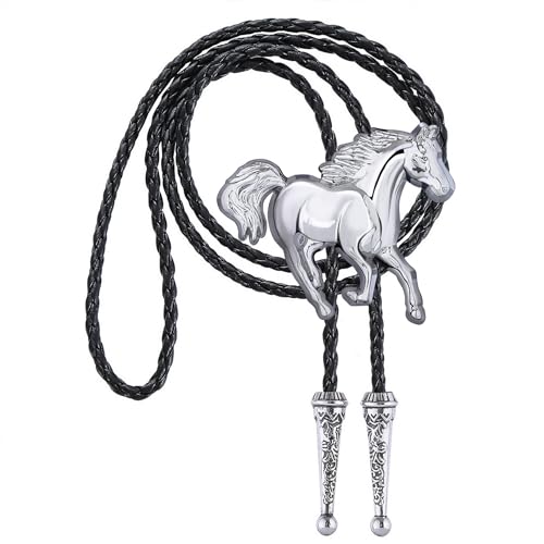Image of Jeilwiy Bolo Tie for Men, Western Bolero Tie Cowboy Ties Native American Cowgirl Bolo Tie Accessories for Men Women