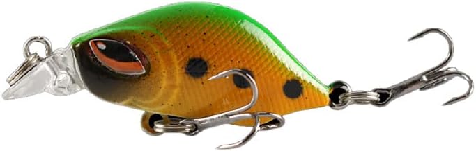 Amazon Co Jp シーバス ルアー 硬い 環境に優しい 耐用性 退色にくい 低重心設計 3dアイ 小型 高強度フック 重さ3 5グラム 口を上げて 川 海 湖 渓流 初心者 釣り A05 1 スポーツ アウトドア