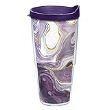 Tervis Marble - Alexandrite Made in USA Double Walled Insulated Tumbler Travel Cup Keeps Drinks Cold & Hot, 24oz, Classic